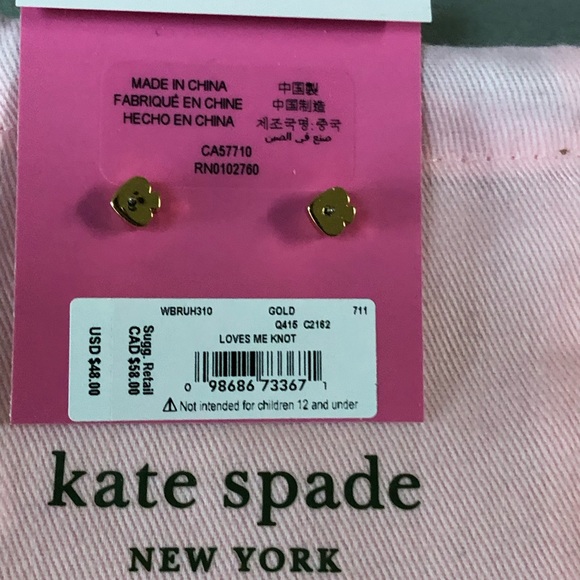 Kate Spade love me not earrings - Picture 2 of 5